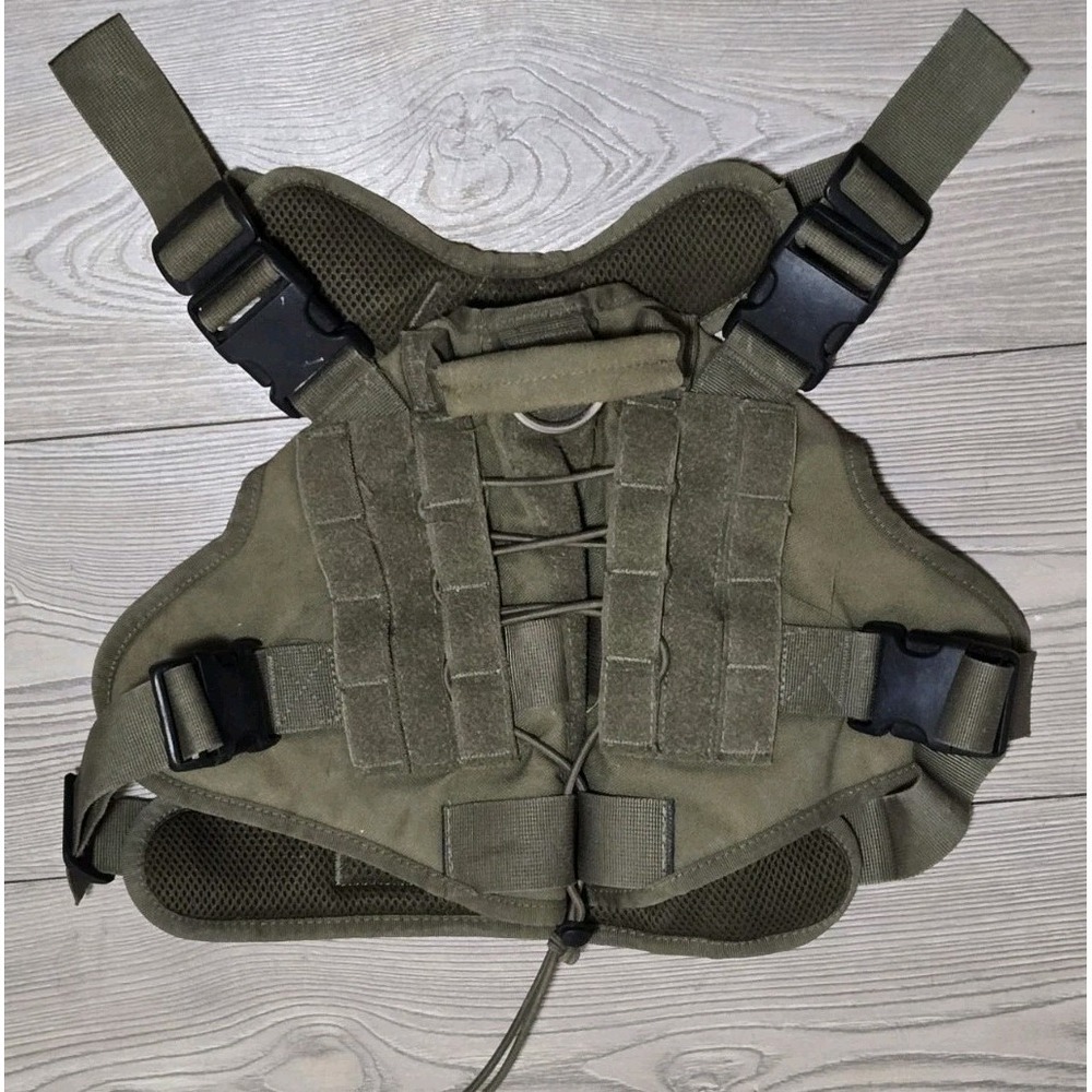 ONE TIGRIS Tactical Dog Harness MOLLE Vest‎ Coyote Brown Size L